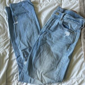 American Eagle Light Blue Distressed Jeans